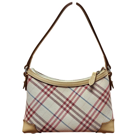 Burberry Handbags - BURBERRY Blue Label Nova Check Shoulder Bag Red White Canvas Japan Exclusive Y2K